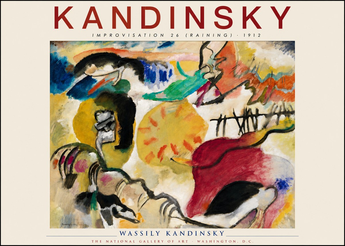 Kandinsky Improvisation 26 (Raining) No2 - Plakát
