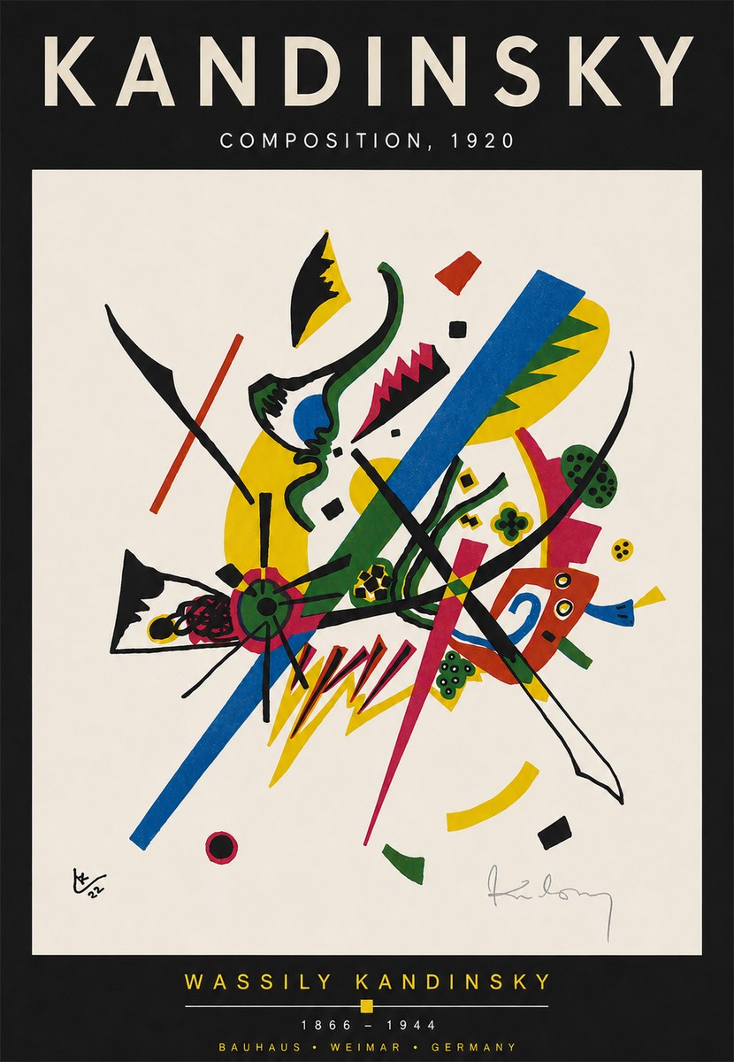 Kandinsky Composition, 1920 No4 - Plakát