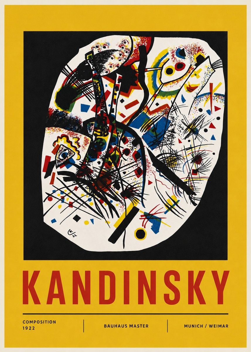 Kandinsky Composition 1922 No4 - Plakát