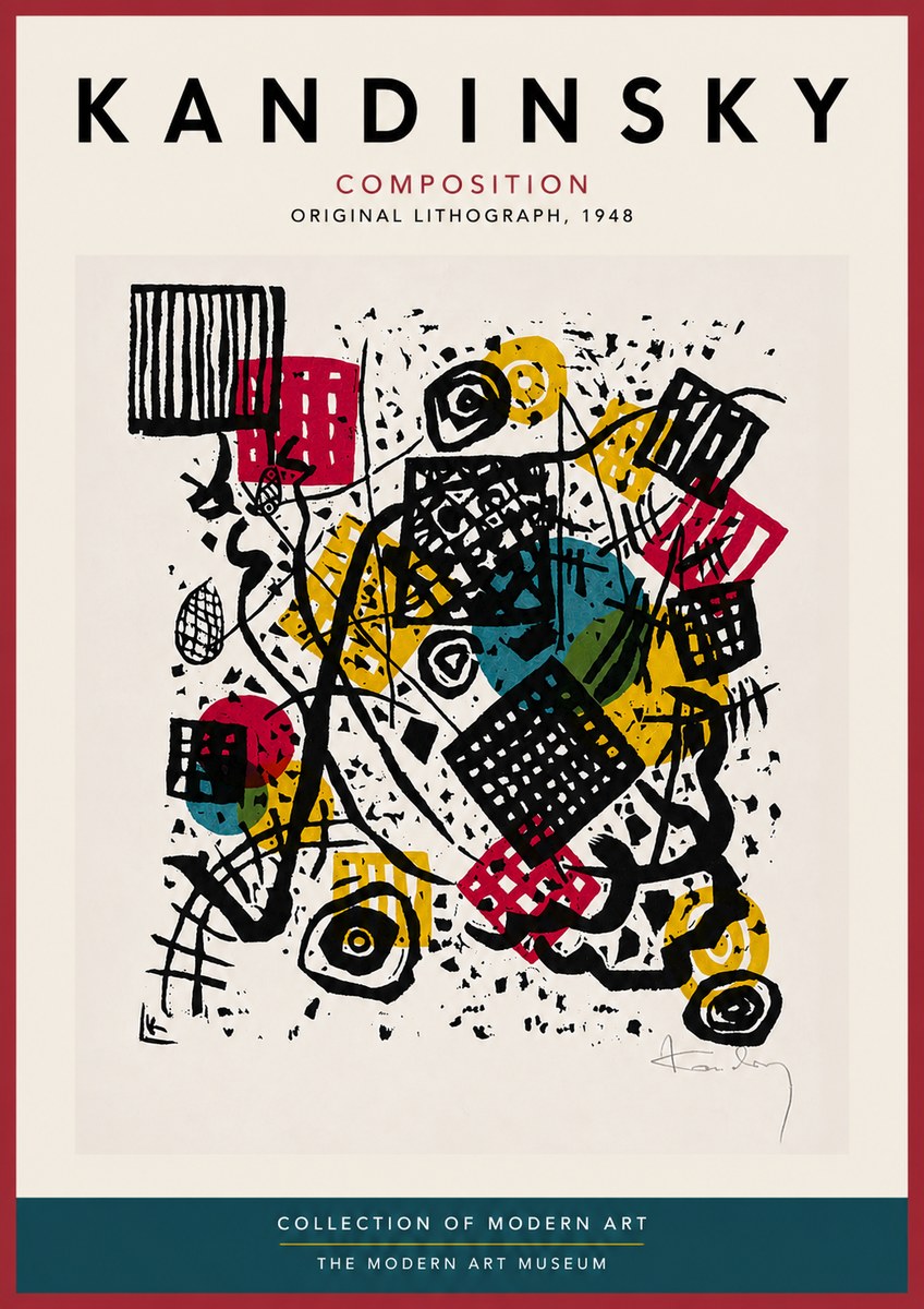 Kandinsky Composition IV No5 - Plakát