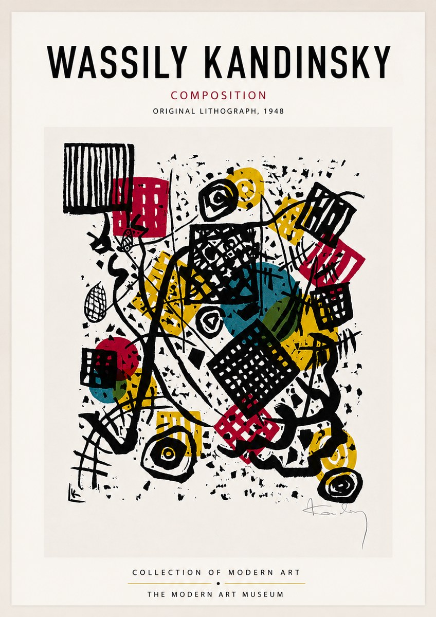 Kandinsky Composition IV No6 - Plakát