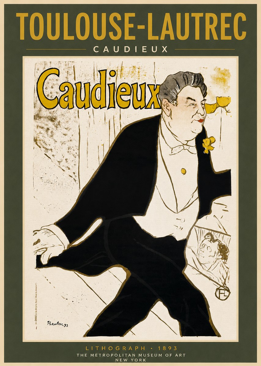Toulouse-Lautrec Caudieux No2 - Plakát