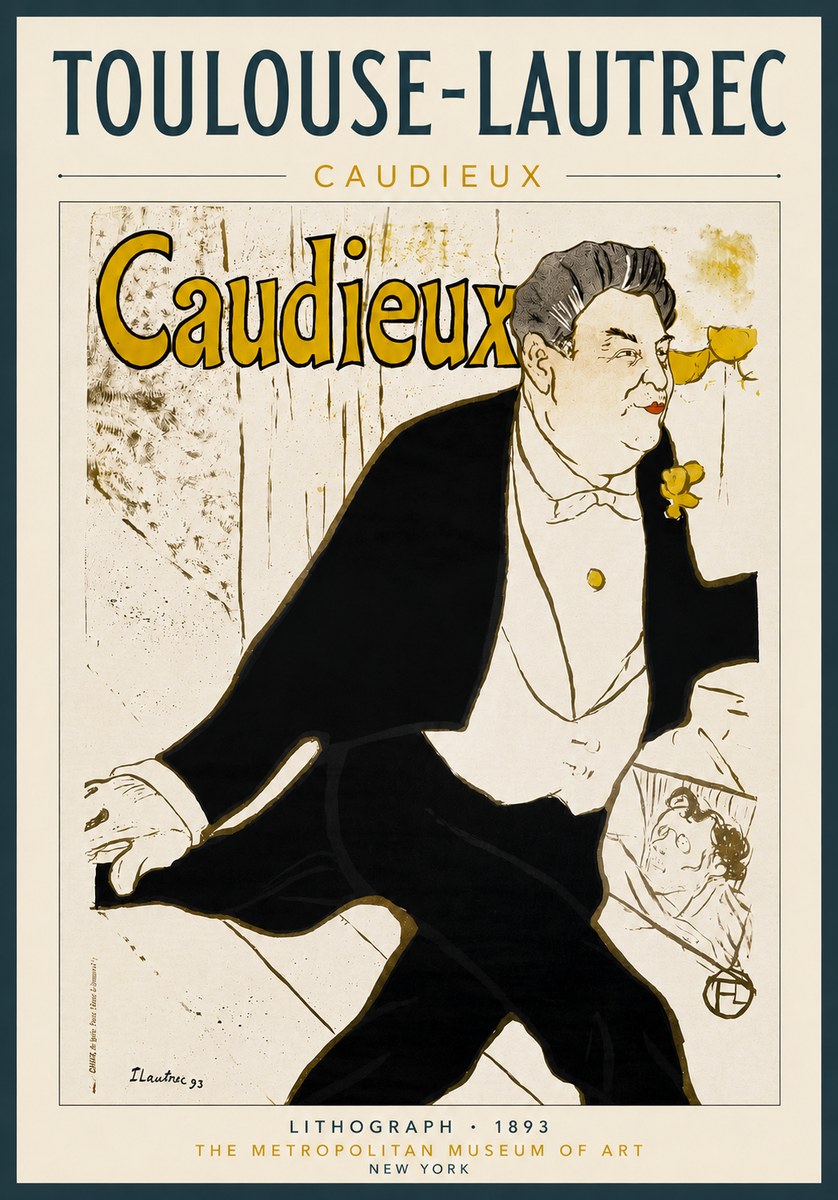 Toulouse-Lautrec Caudieux No4 - Plakát