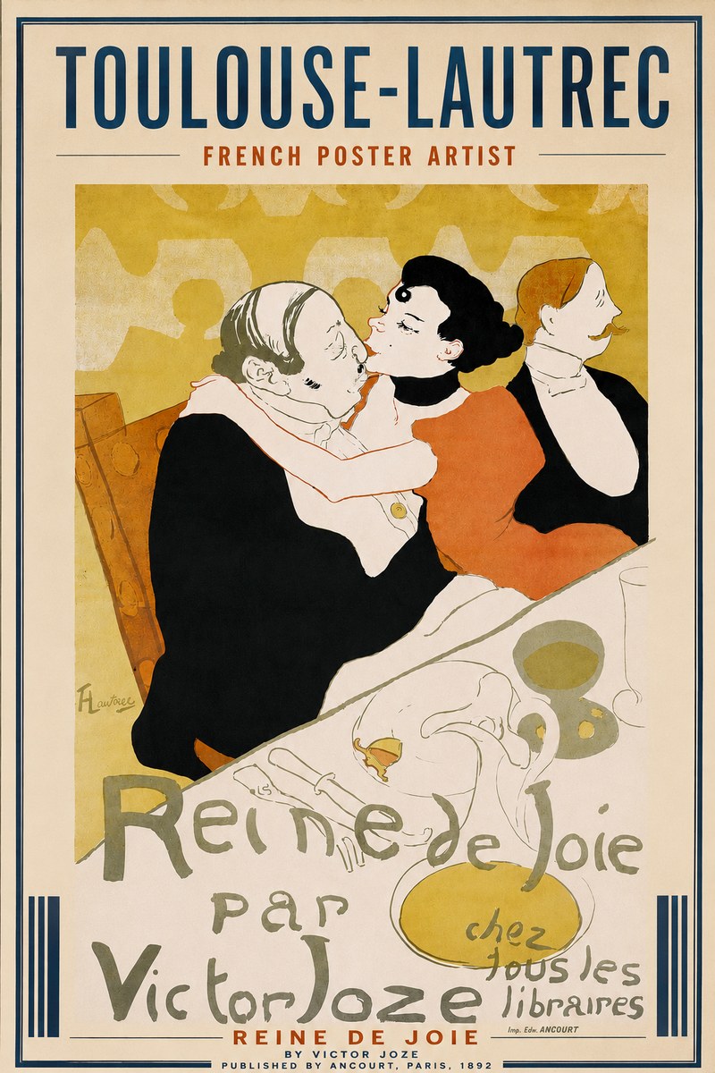 Toulouse-Lautrec Reine De Joie I No3 - Plakát