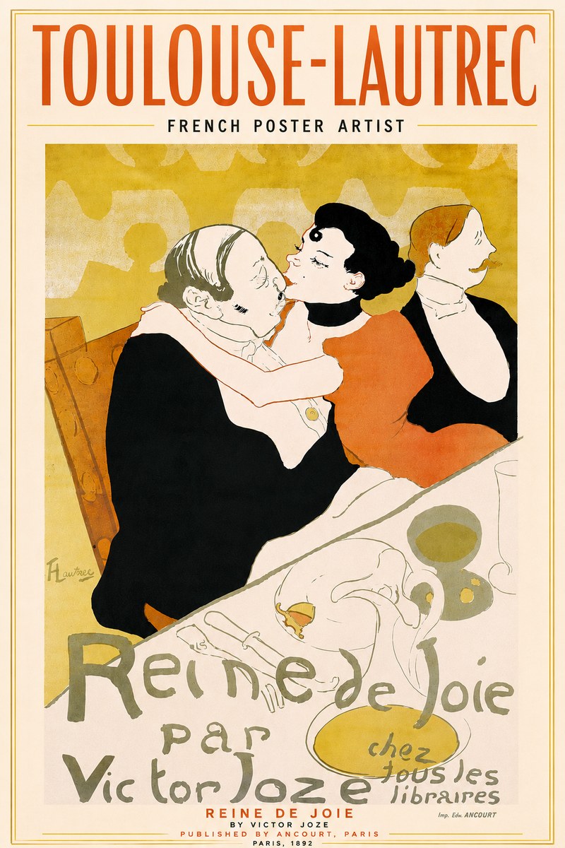 Toulouse-Lautrec Reine De Joie I No5 - Plakát