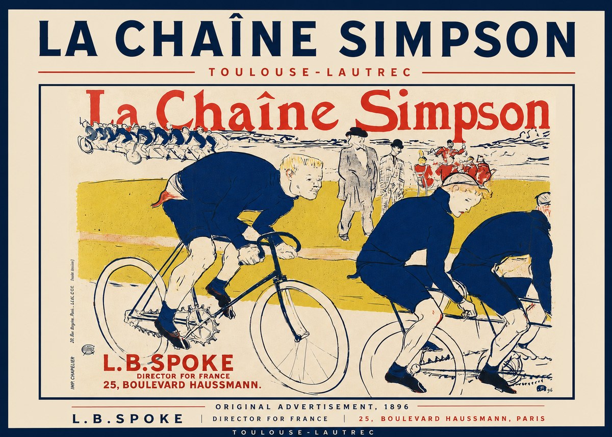 Toulouse-Lautrec La Chaîne Simpson No4 - Plakát