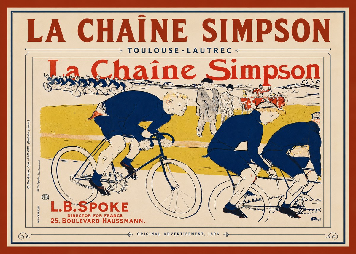 Toulouse-Lautrec La Chaîne Simpson No6 - Plakát