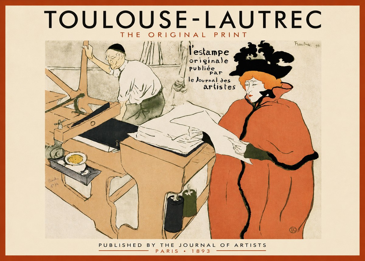 Toulouse-Lautrec L'estampe Originale No4 - Plakát