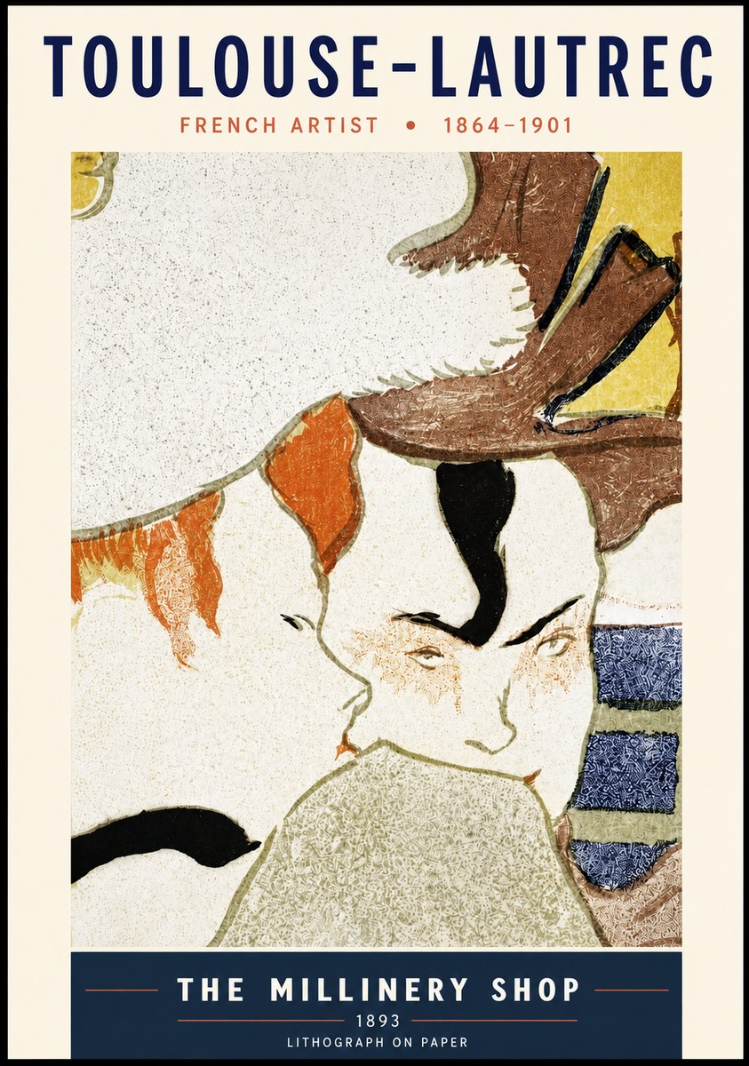 Toulouse-Lautrec The Millinery Shop No3 - Plakát