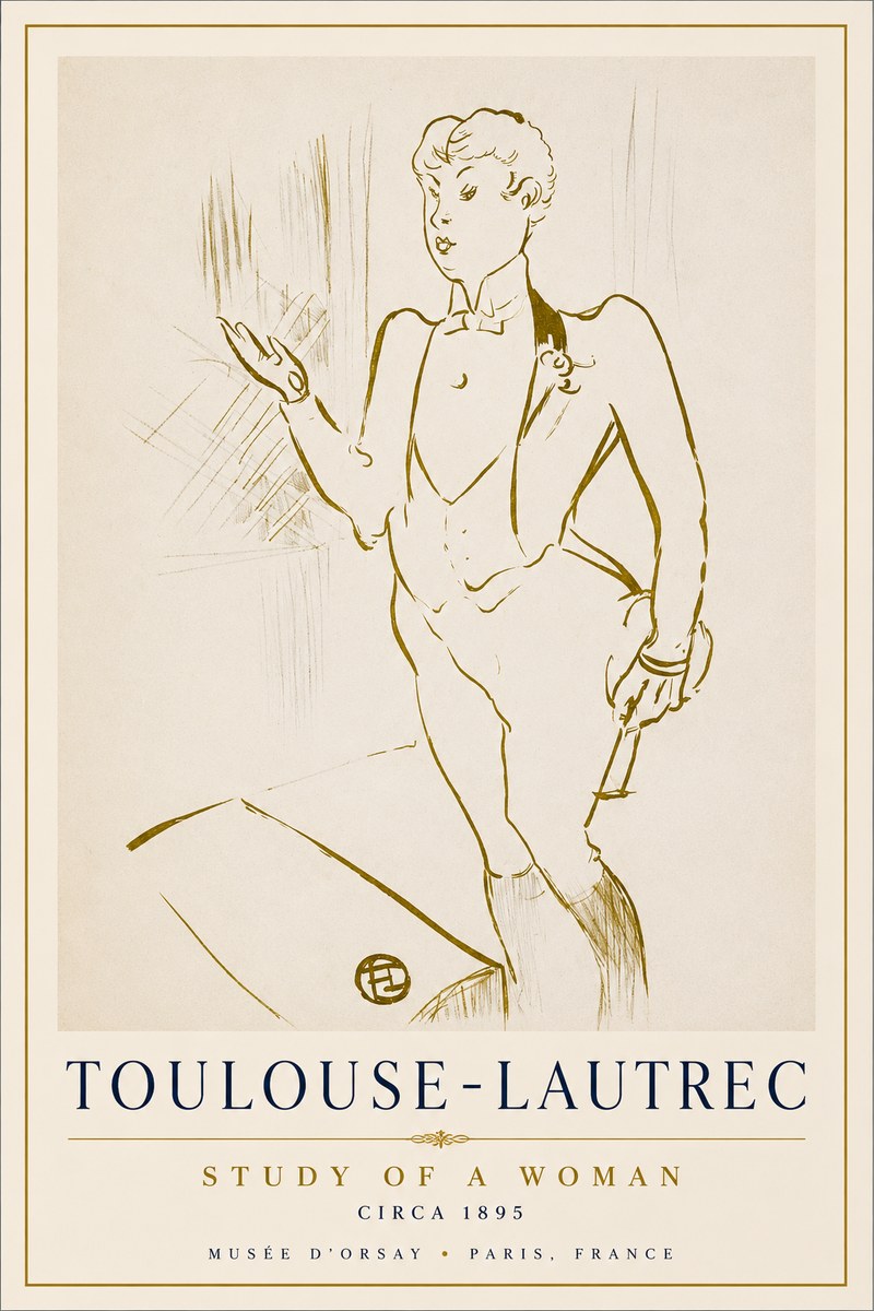 Toulouse-Lautrec The Poet of Parisian Life No2 - Plakát