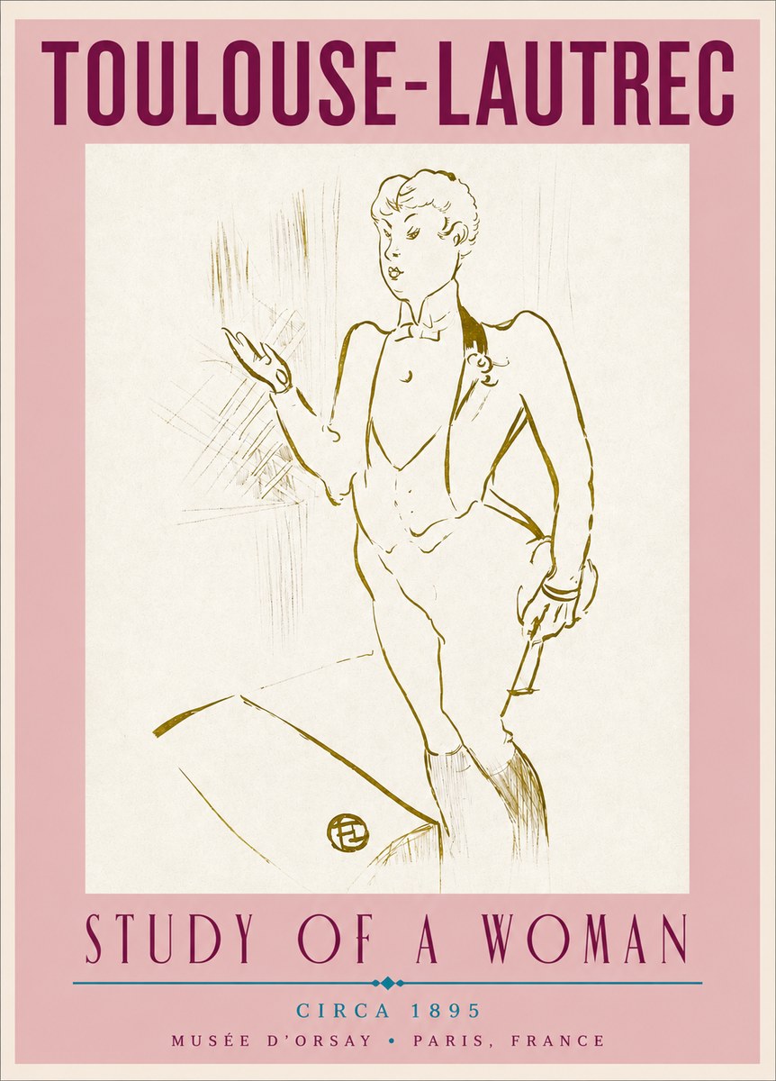 Toulouse-Lautrec The Poet of Parisian Life No4 - Plakát