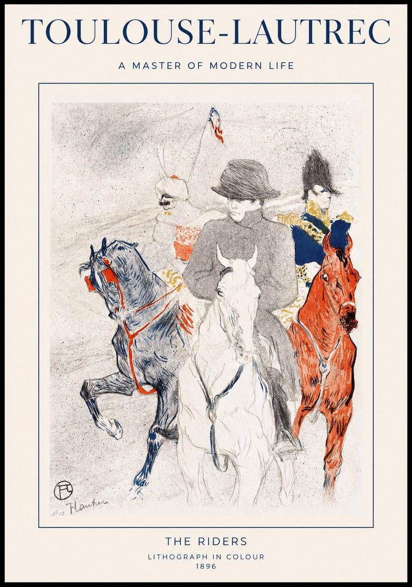 Toulouse-Lautrec The Riders No1 - Plakát