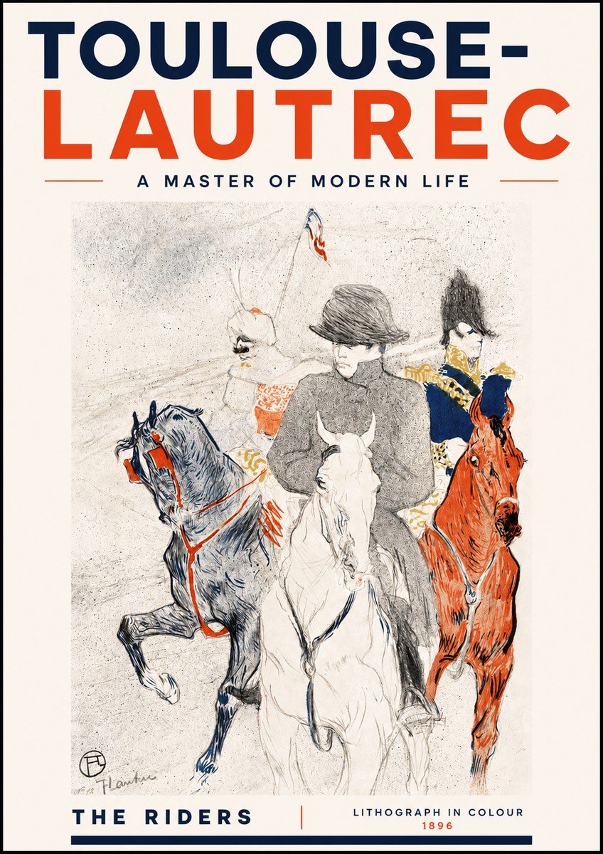 Toulouse-Lautrec The Riders No4 - Plakát