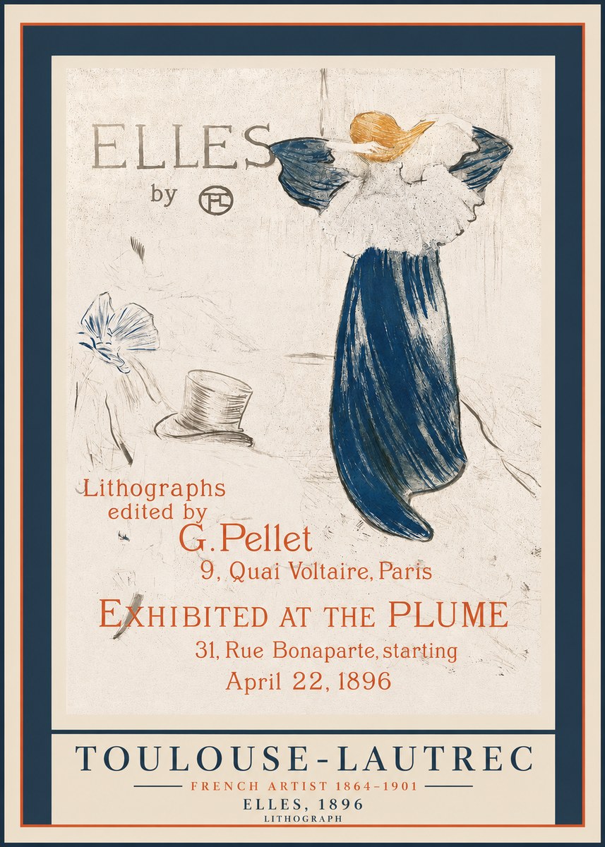 Toulouse-Lautrec Elles No2 - Plakát