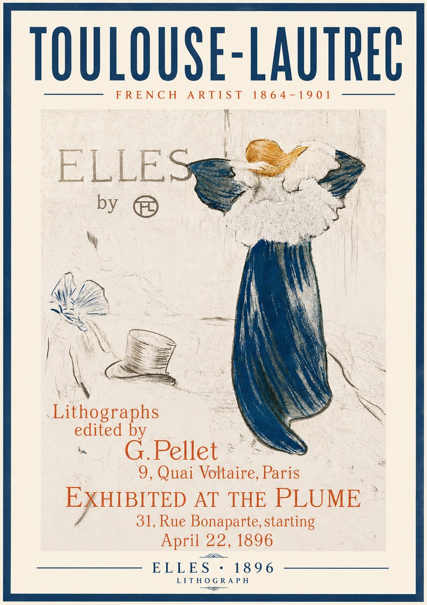 Toulouse-Lautrec Elles No5 - Plakát