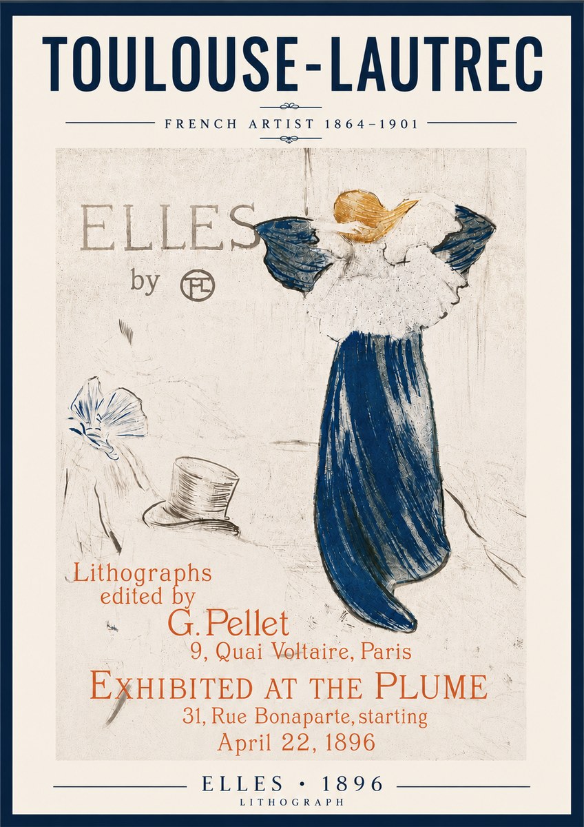 Toulouse-Lautrec Elles No6 - Plakát