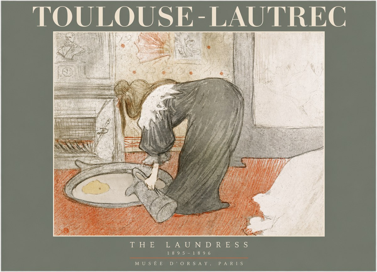 Toulouse-Lautrec The Laundress No2 - Plakát