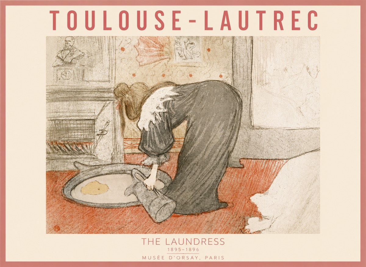 Toulouse-Lautrec The Laundress No6 - Plakát