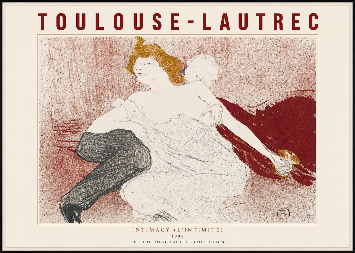 Toulouse-Lautrec Intimacy (L'intimité) No5 - Plakát