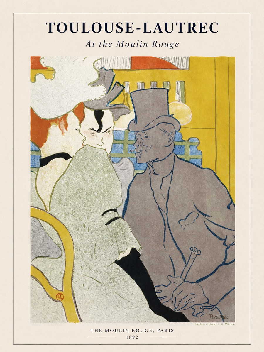 Toulouse-Lautrec At the Moulin Rouge IX No1 - Plakát