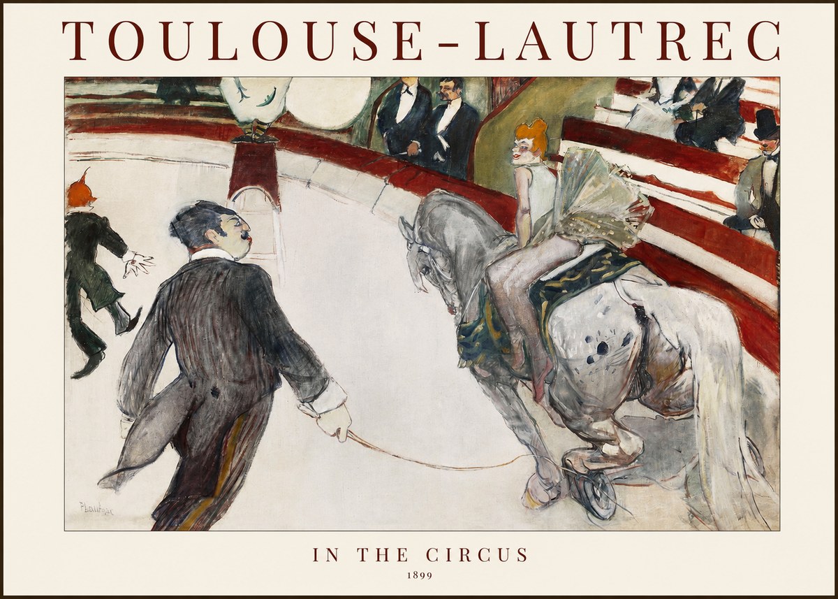 Toulouse-Lautrec In the Circus No1 - Plakát