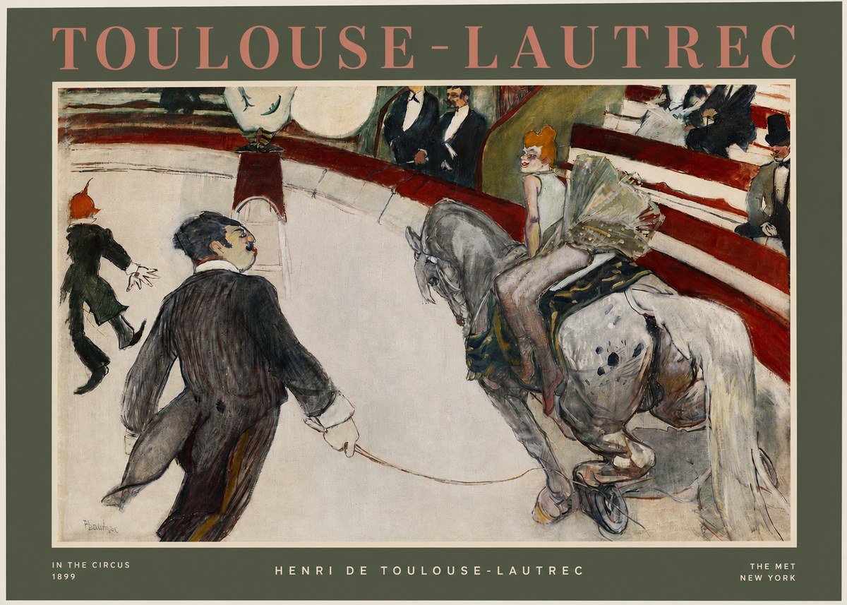Toulouse-Lautrec In the Circus No2 - Plakát