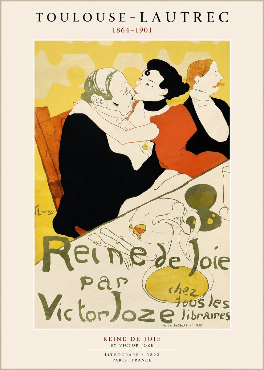 Toulouse-Lautrec Reine De Joie II No1 - Plakát
