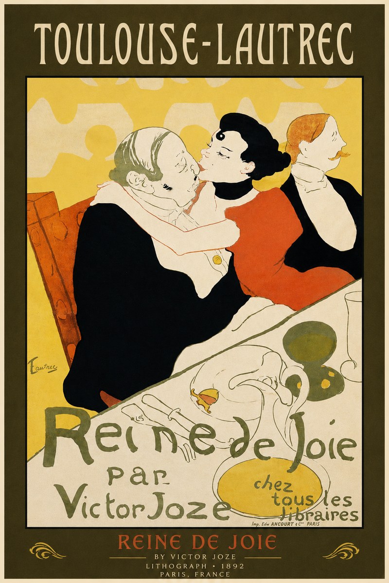 Toulouse-Lautrec Reine De Joie II No2 - Plakát