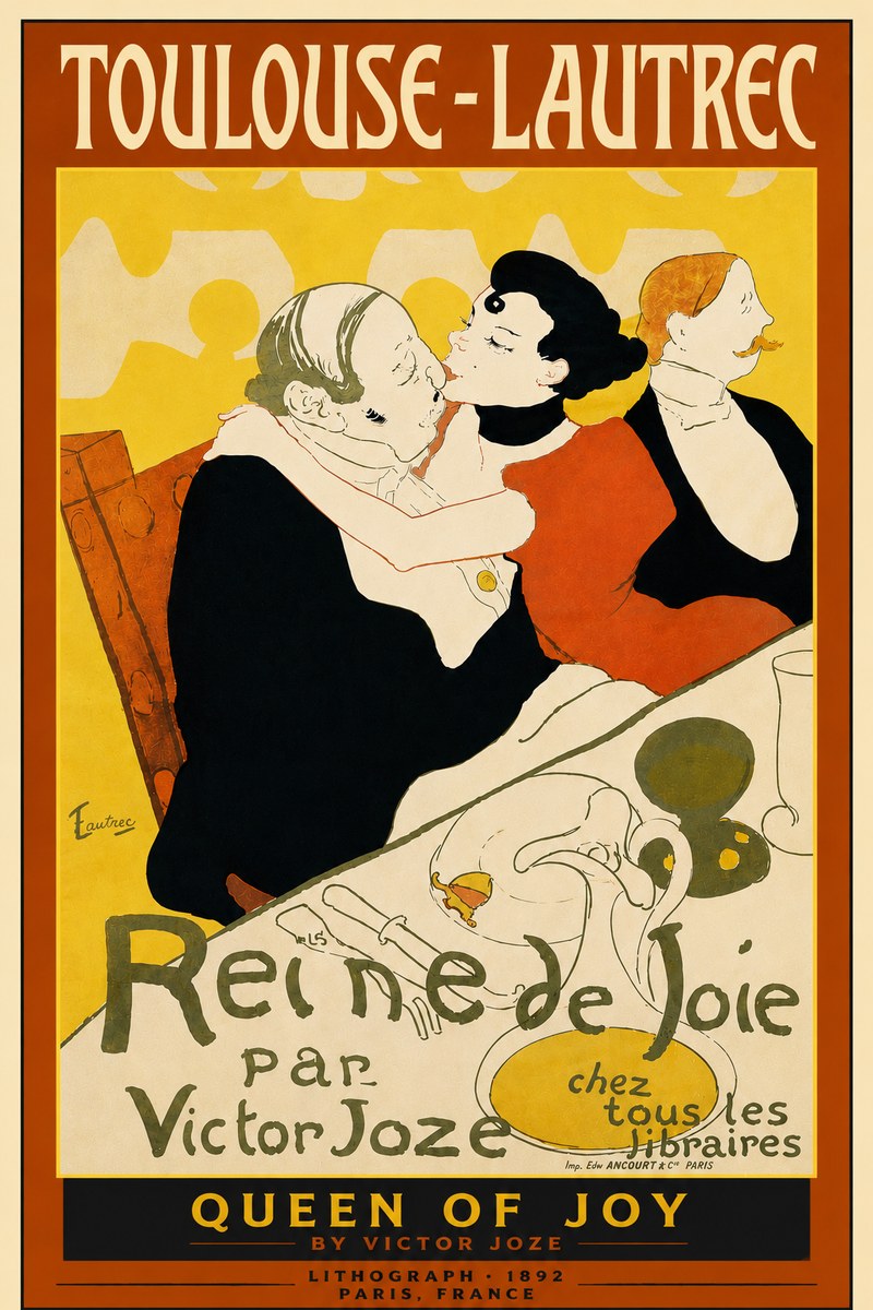 Toulouse-Lautrec Reine De Joie II No6 - Plakát