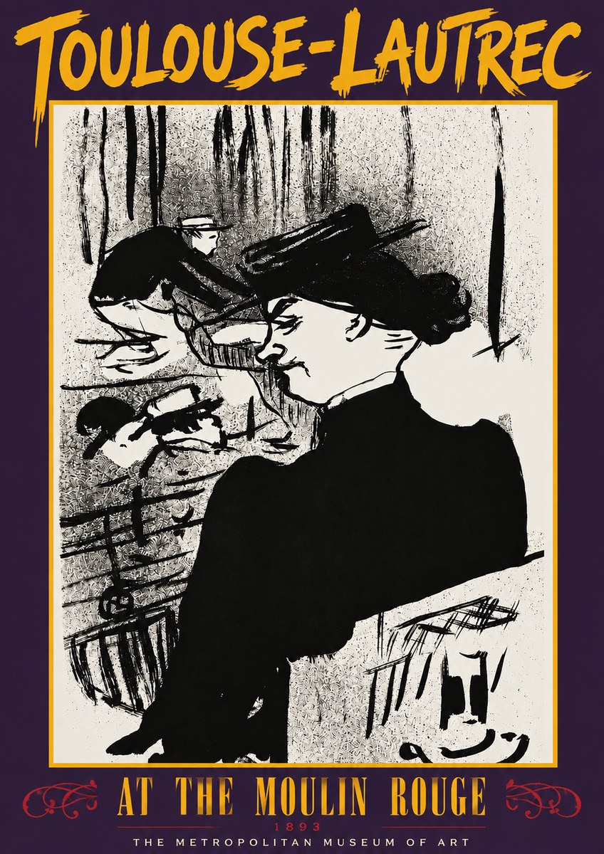 Toulouse-Lautrec At the Moulin Rouge XII No3 - Plakát
