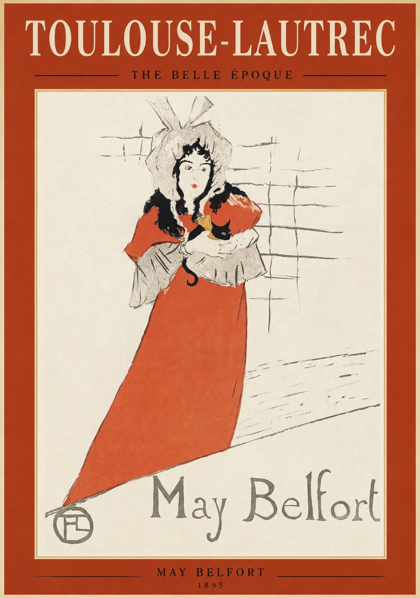 Toulouse-Lautrec May Belfort No1 - Plakát