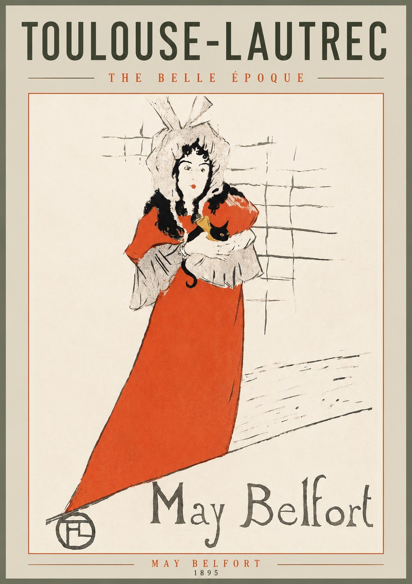 Toulouse-Lautrec May Belfort No4 - Plakát