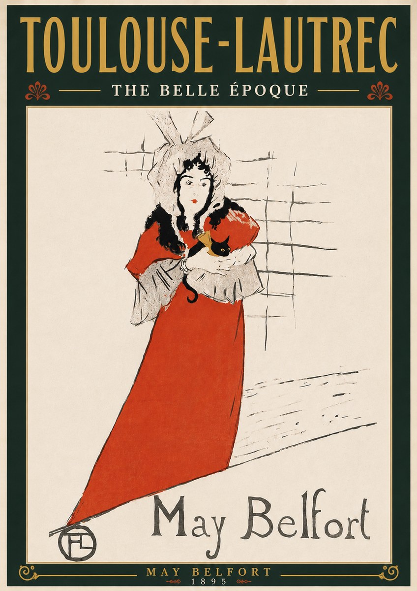 Toulouse-Lautrec May Belfort No6 - Plakát