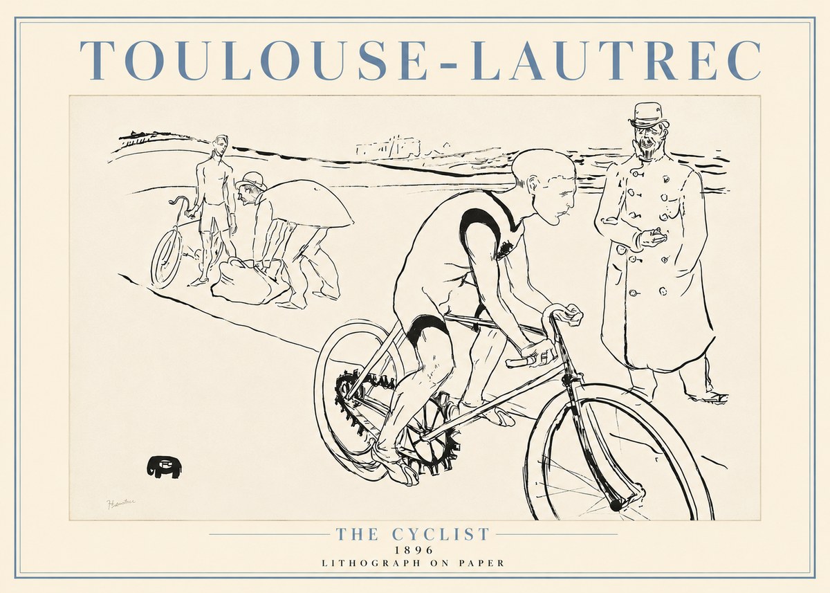 Toulouse-Lautrec The Cyclist No4 - Plakát