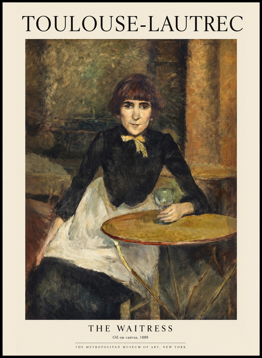 Toulouse-Lautrec The Waitress No1 - Plakát