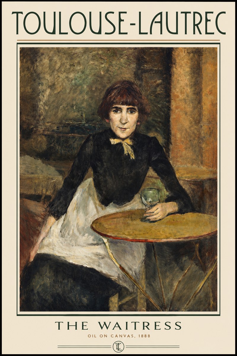 Toulouse-Lautrec The Waitress No2 - Plakát