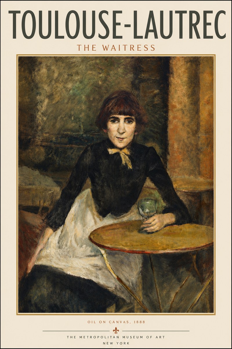 Toulouse-Lautrec The Waitress No5 - Plakát
