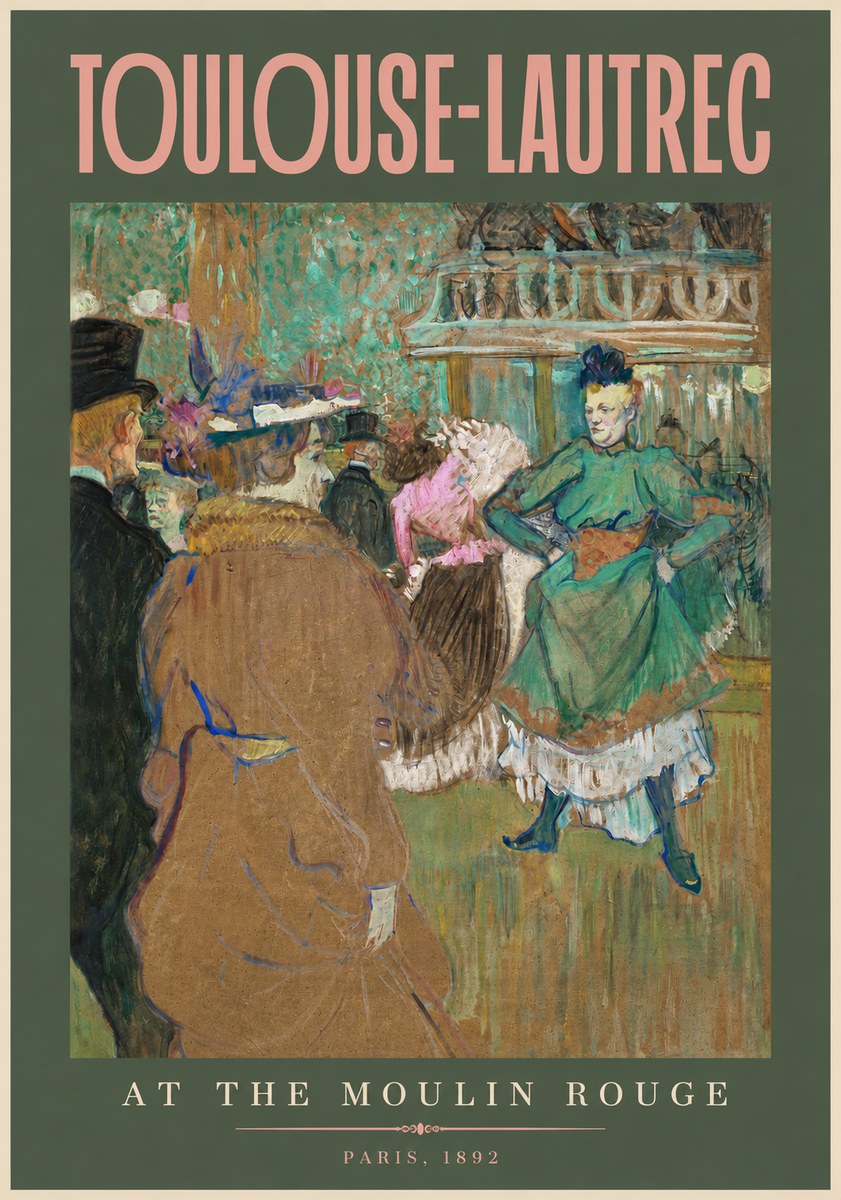 Toulouse-Lautrec At the Moulin Rouge XIII No2 - Plakát