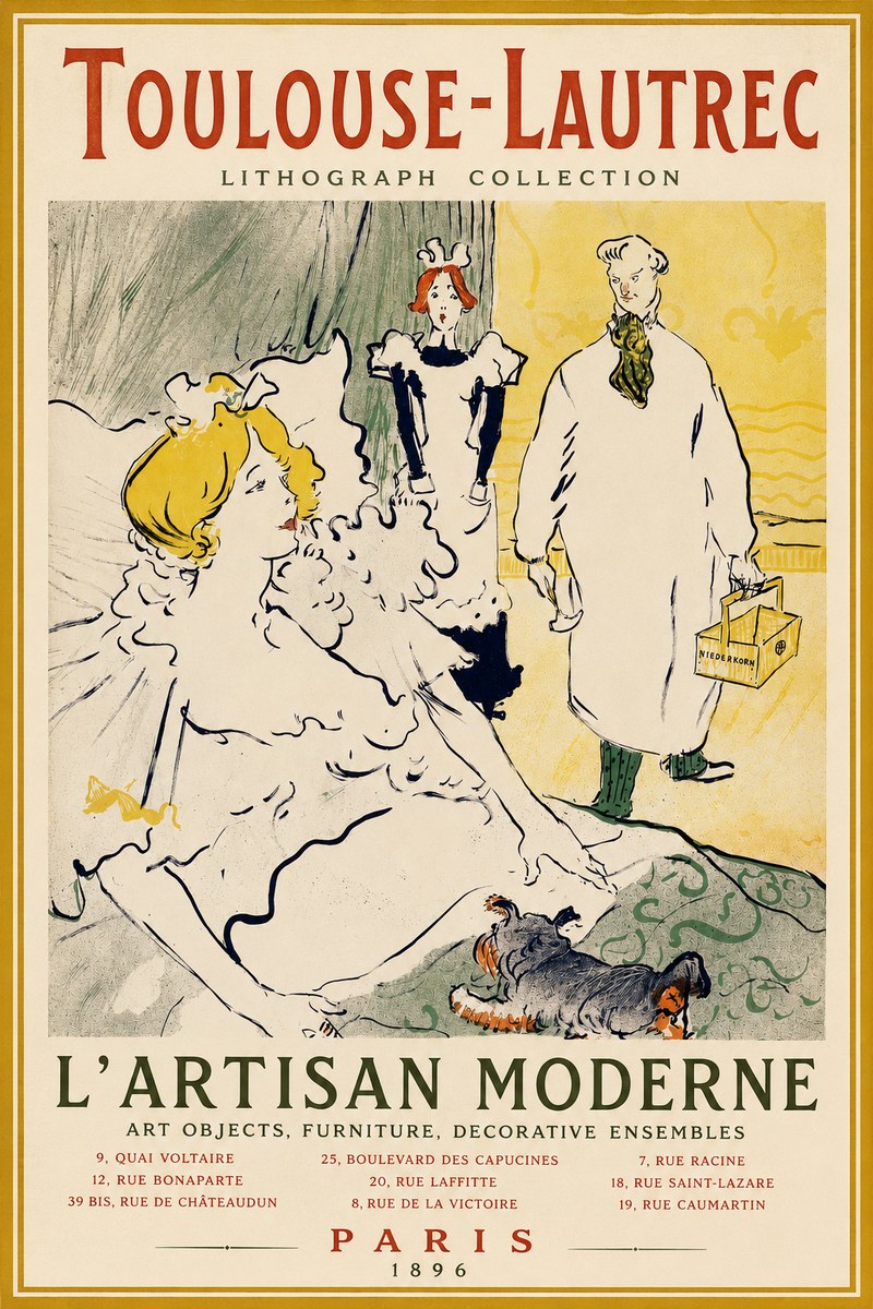 Toulouse-Lautrec L'artisan Moderne No2 - Plakát