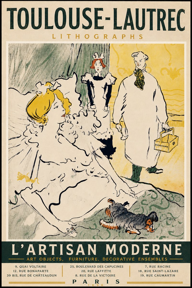 Toulouse-Lautrec L'artisan Moderne No5 - Plakát