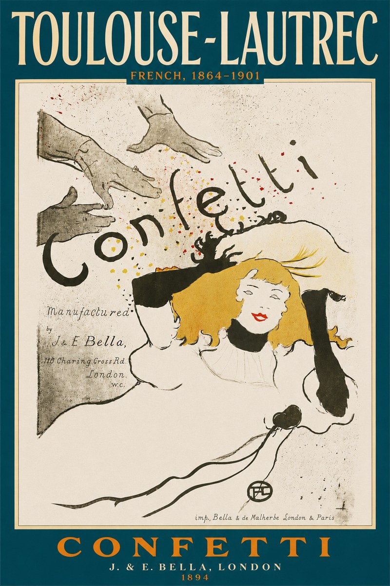 Toulouse-Lautrec Confetti No4 - Plakát