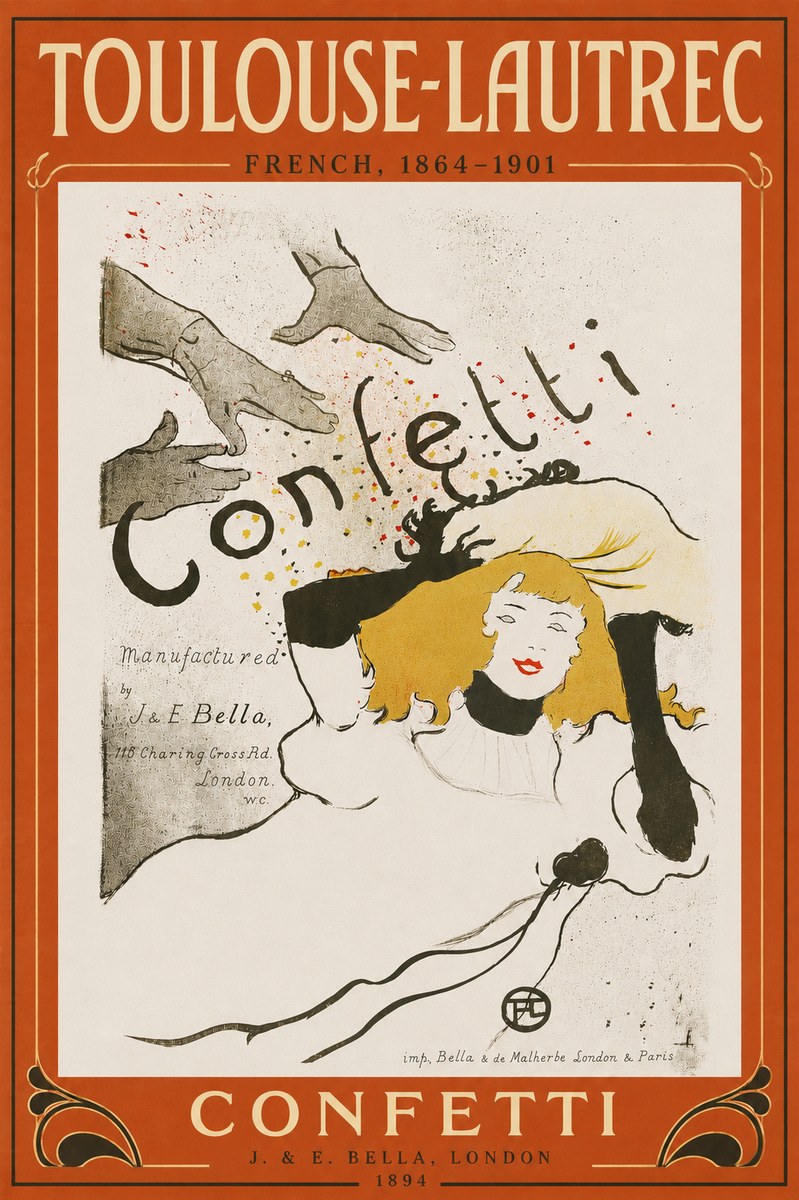 Toulouse-Lautrec Confetti No6 - Plakát