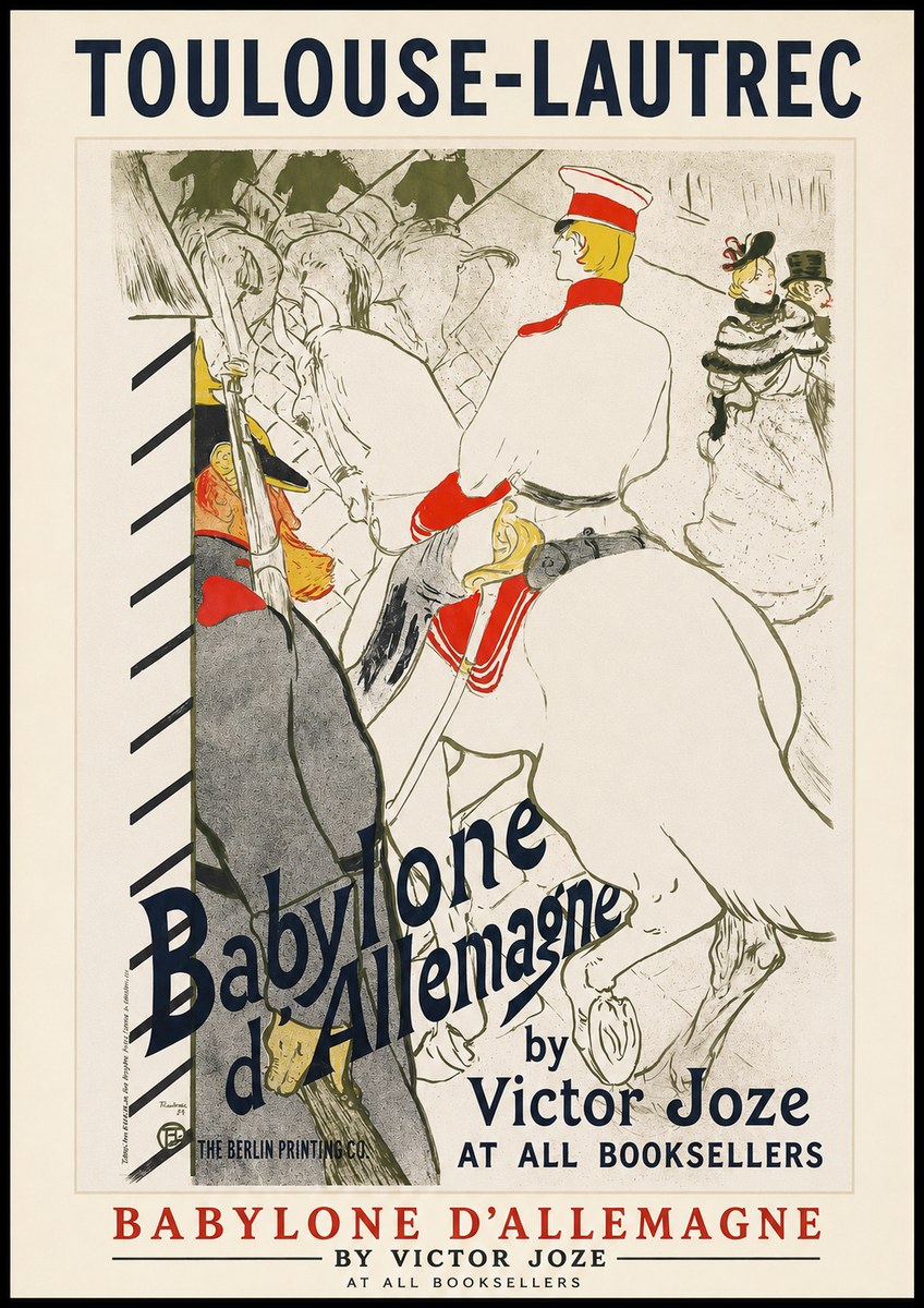 Toulouse-Lautrec Babylone D'allemagne No1 - Plakát