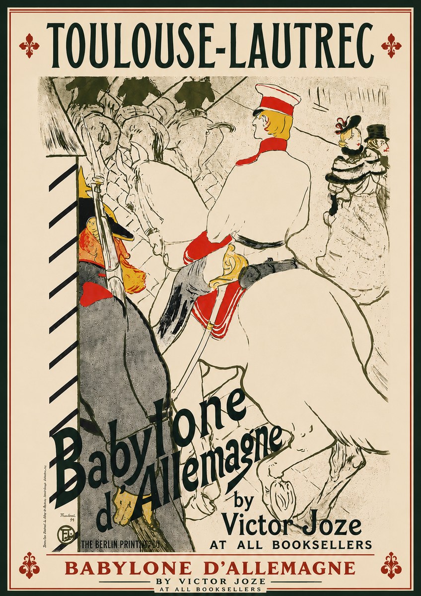 Toulouse-Lautrec Babylone D'allemagne No5 - Plakát