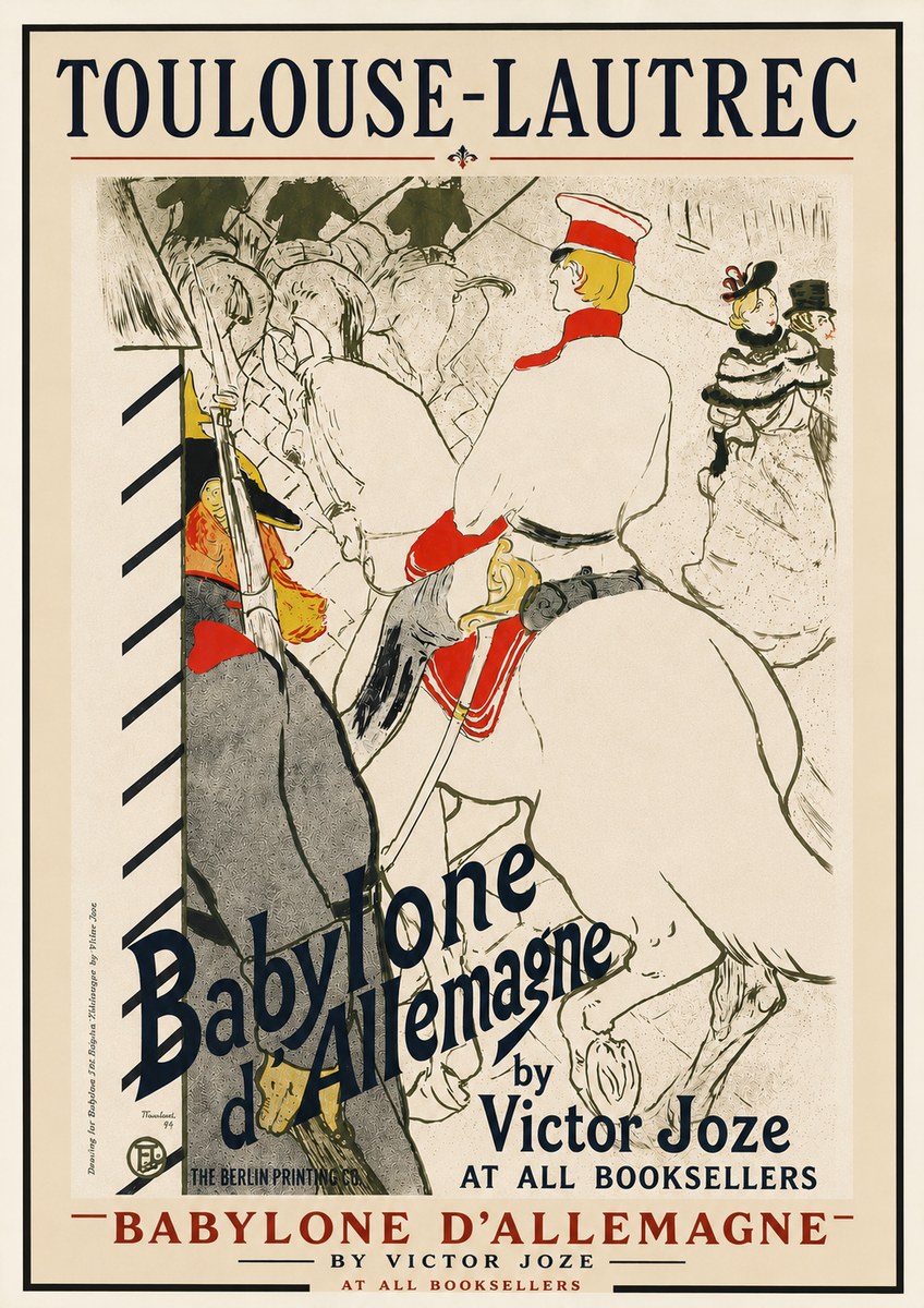 Toulouse-Lautrec Babylone D'allemagne No6 - Plakát