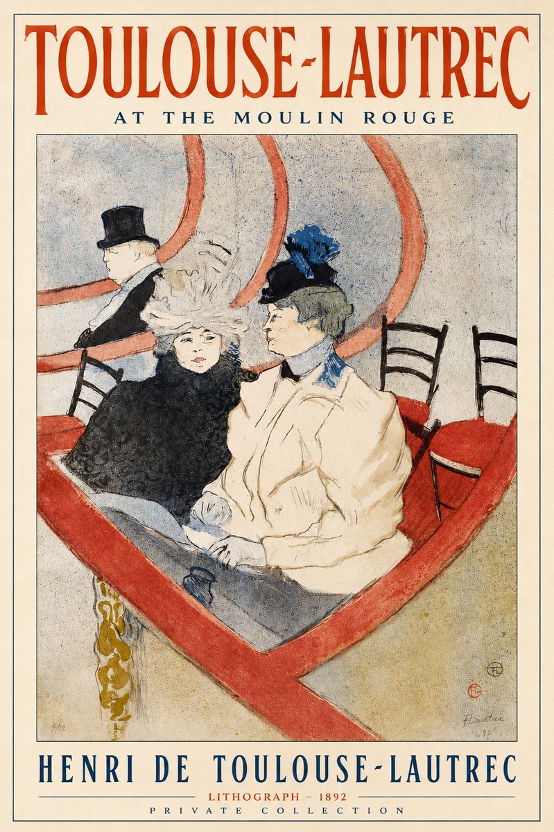 Toulouse-Lautrec At the Moulin Rouge XVI No2 - Plakát