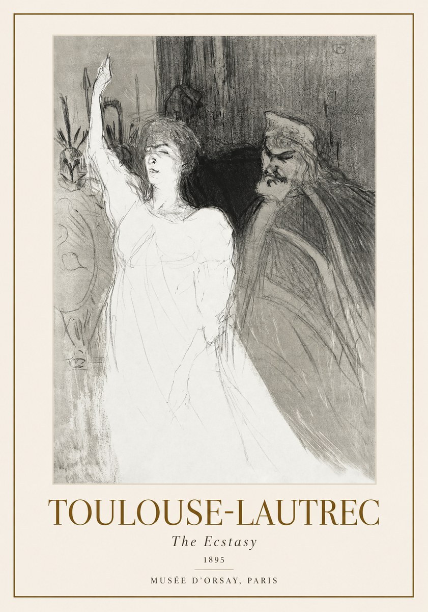 Toulouse-Lautrec The Ecstasy No1 - Plakát