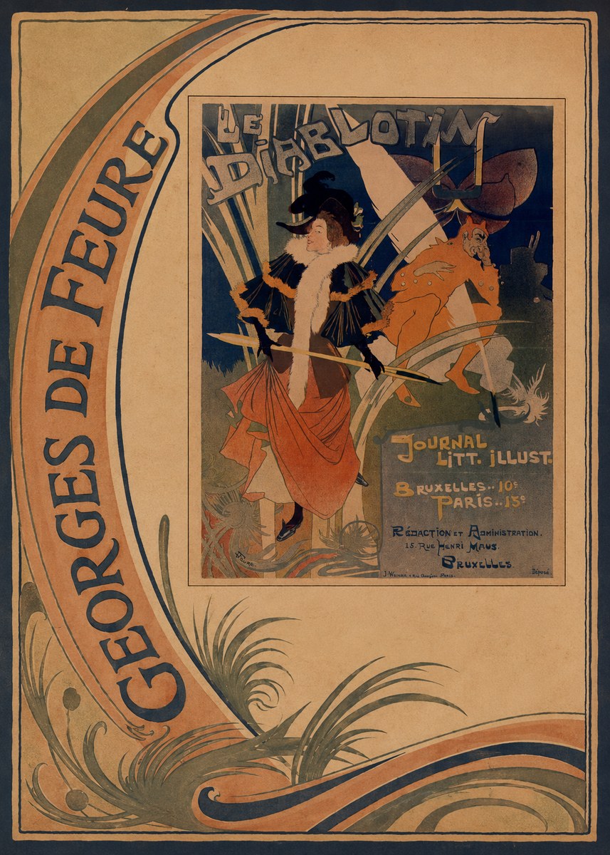 Georges de Feure Le Diablotin I No2 - Plakát
