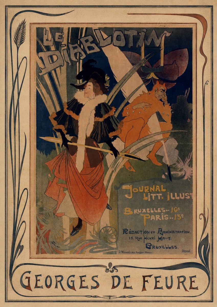 Georges de Feure Le Diablotin I No3 - Plakát