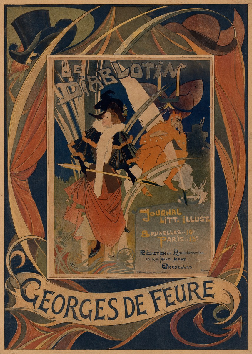 Georges de Feure Le Diablotin I No5 - Plakát